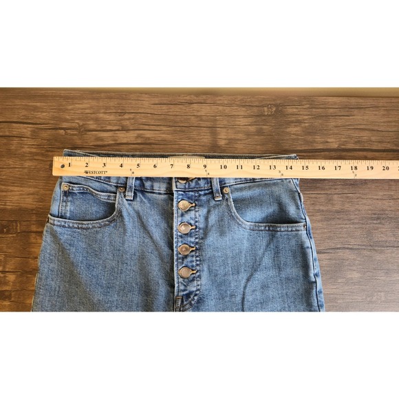 Everlane The Way High Jean Organic Cotton Button Fly Straight Leg 28 Regular - Picture 8 of 10